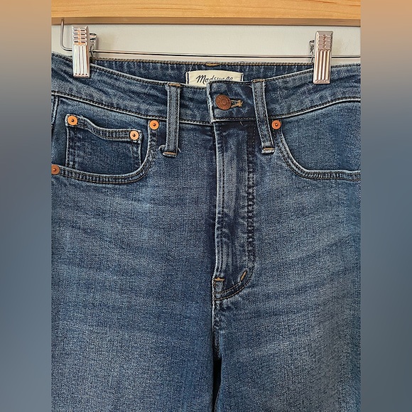 🌟 Madewell Womans Blue Jeans size 24 Tall. High waisted - Picture 4 of 6
